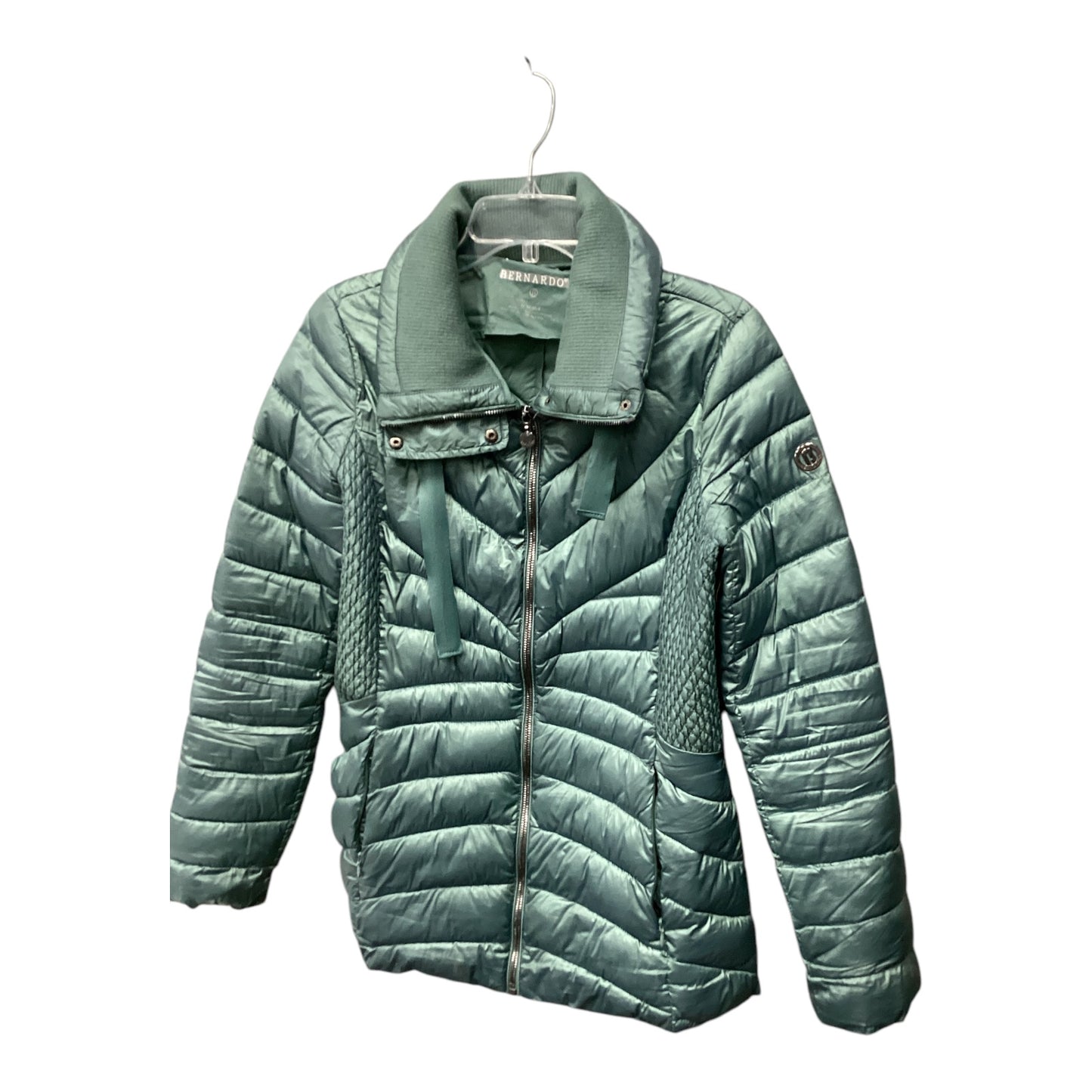 Jacket Puffer & Quilted By Bernardo In Green, Size: M