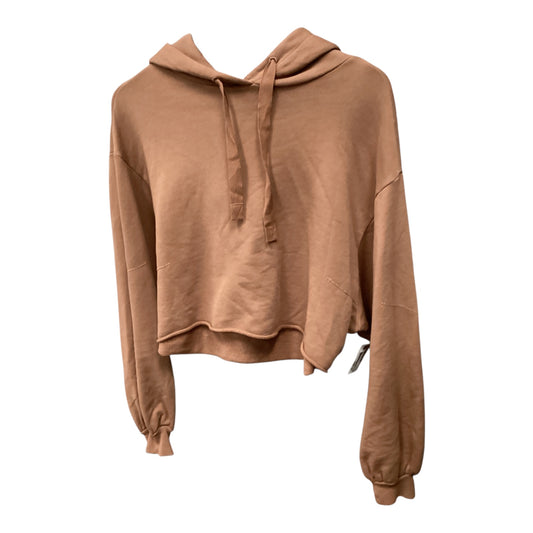 Sweatshirt Hoodie By Frame In Brown, Size: S