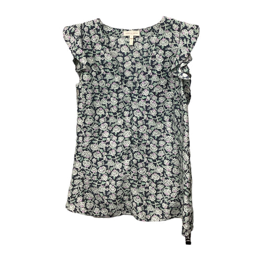 Top Sleeveless Designer By Rebecca Taylor In Floral Print, Size: 8