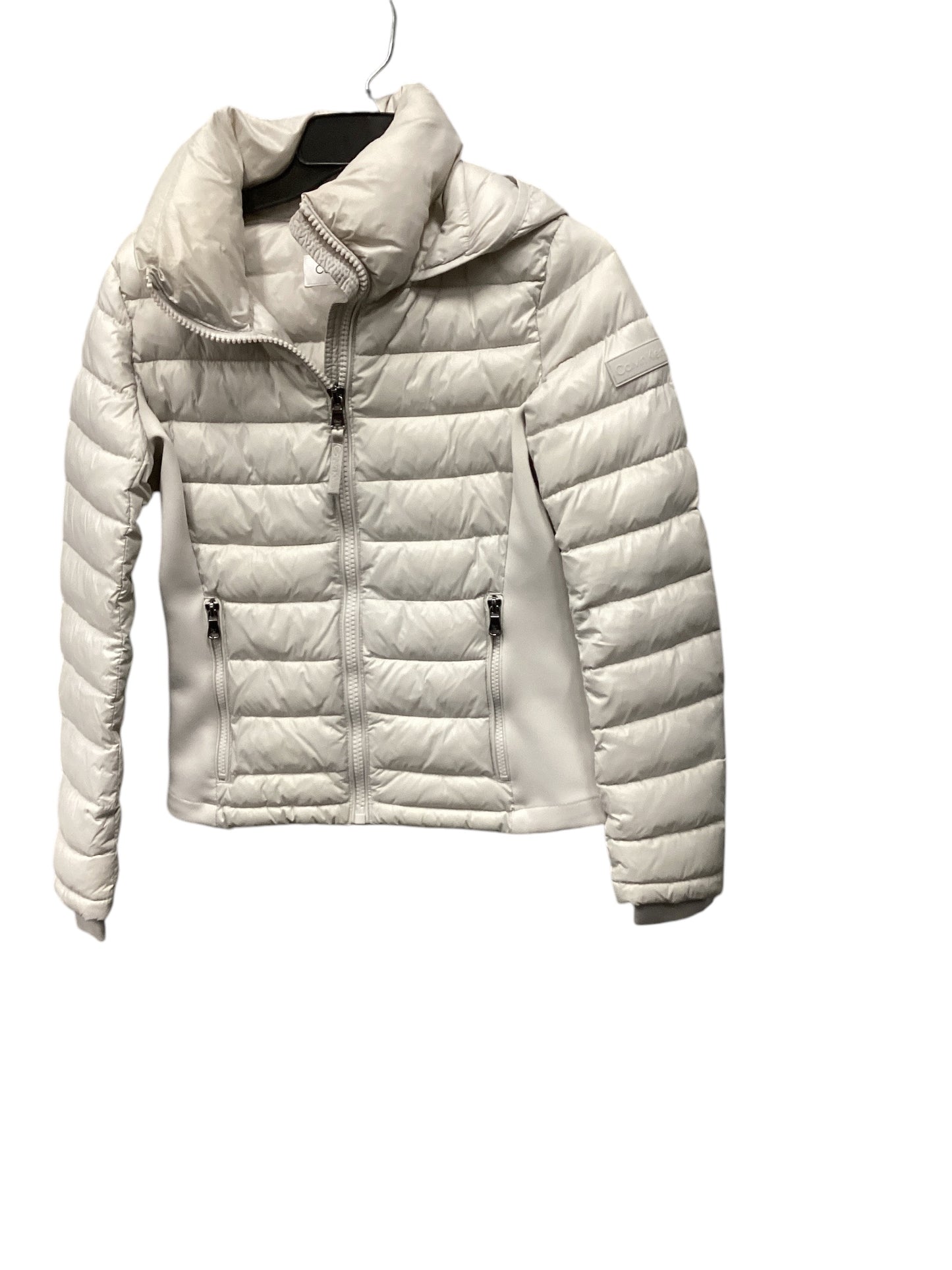 Coat Puffer & Quilted By Calvin Klein In Grey, Size: Xs