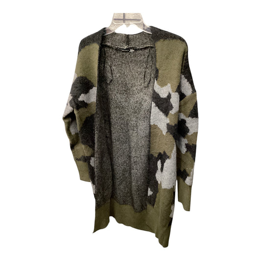 Sweater Cardigan By Clothes Mentor In Camouflage Print, Size: S