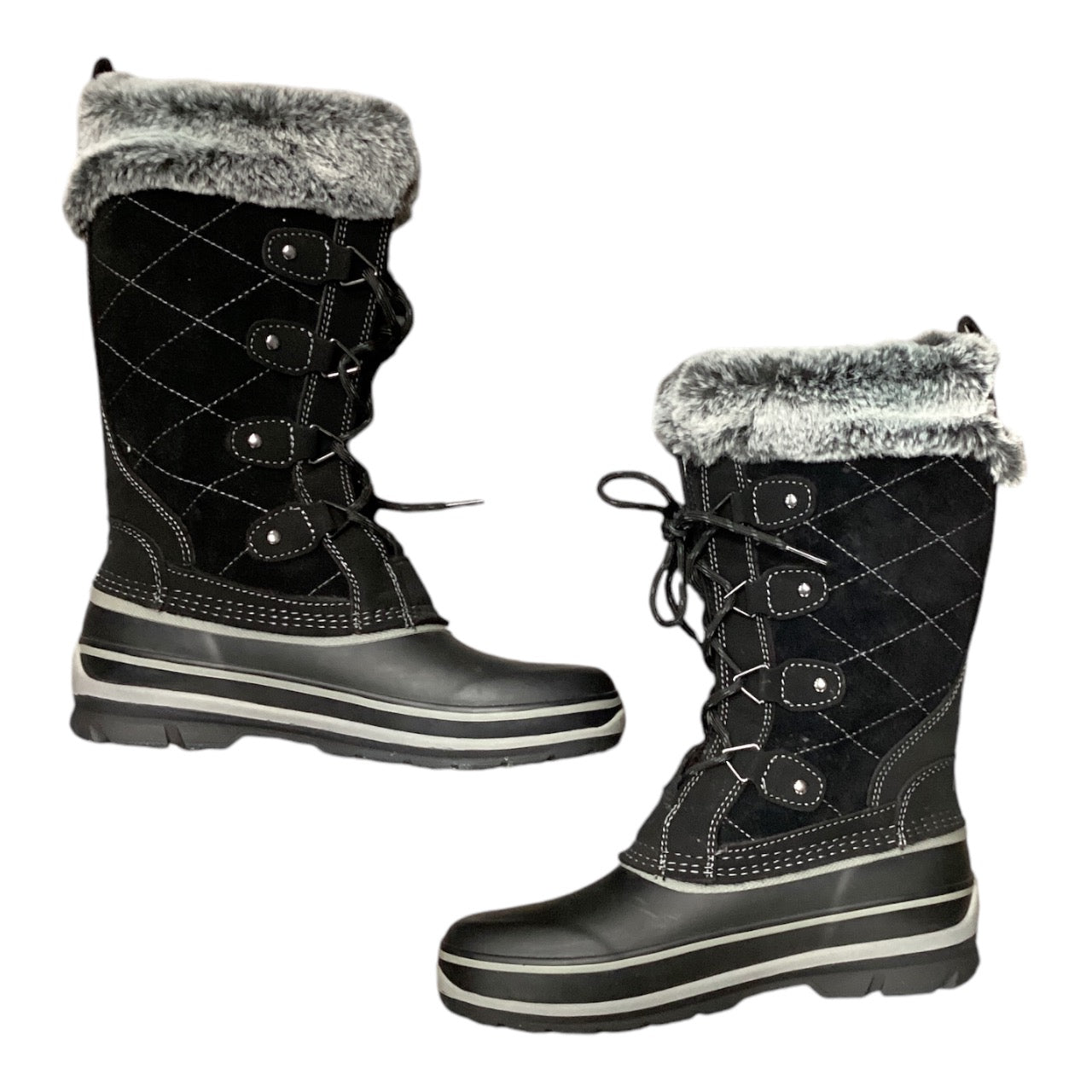 Boots Snow By Khombu In Black, Size: 7