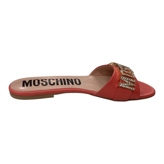 Sandals Flats By Moschino In Orange, Size: 8