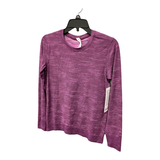 Athletic Top Long Sleeve Crewneck By Lululemon In Pink, Size: 4