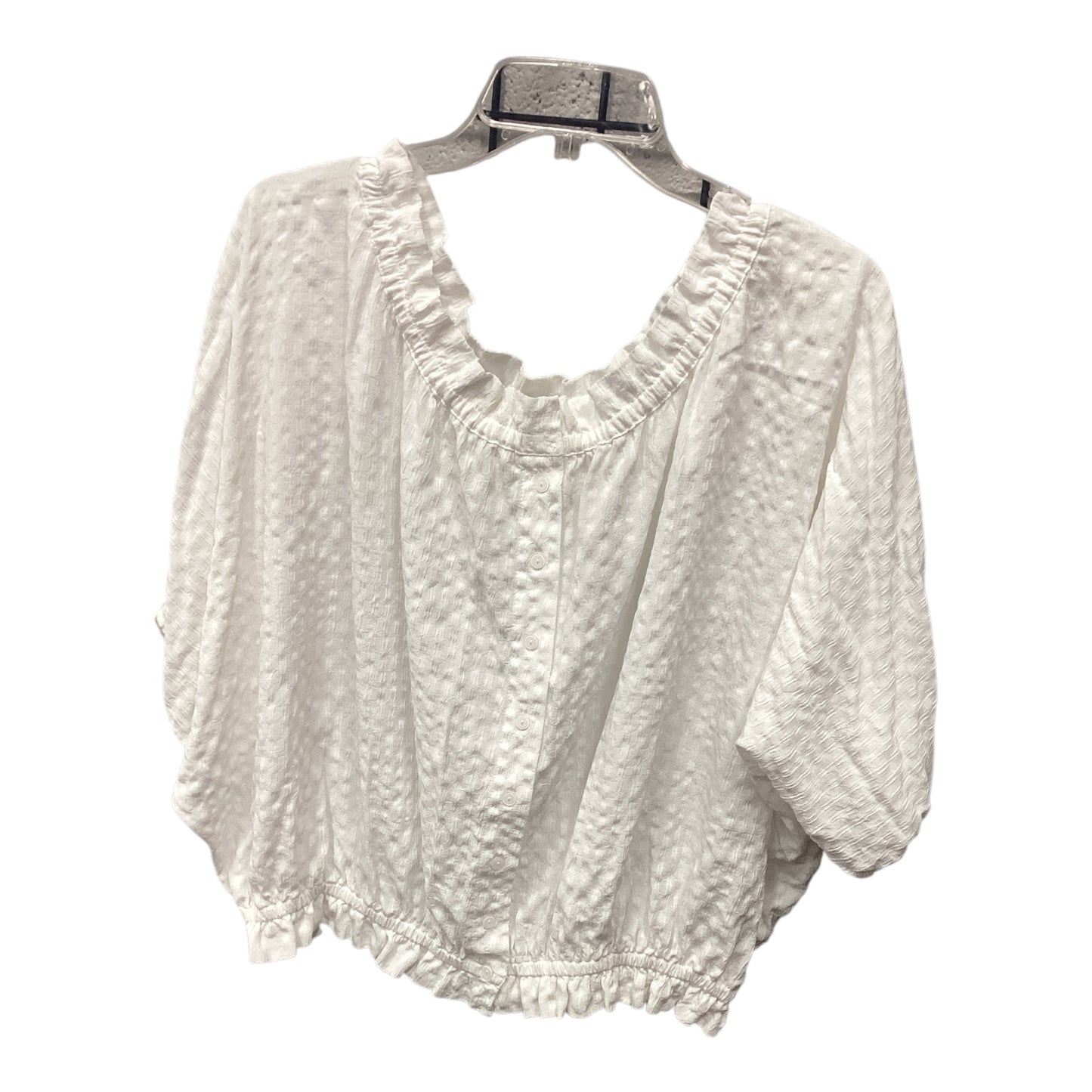 Top 3/4 Sleeve By Maeve In White, Size: Xl