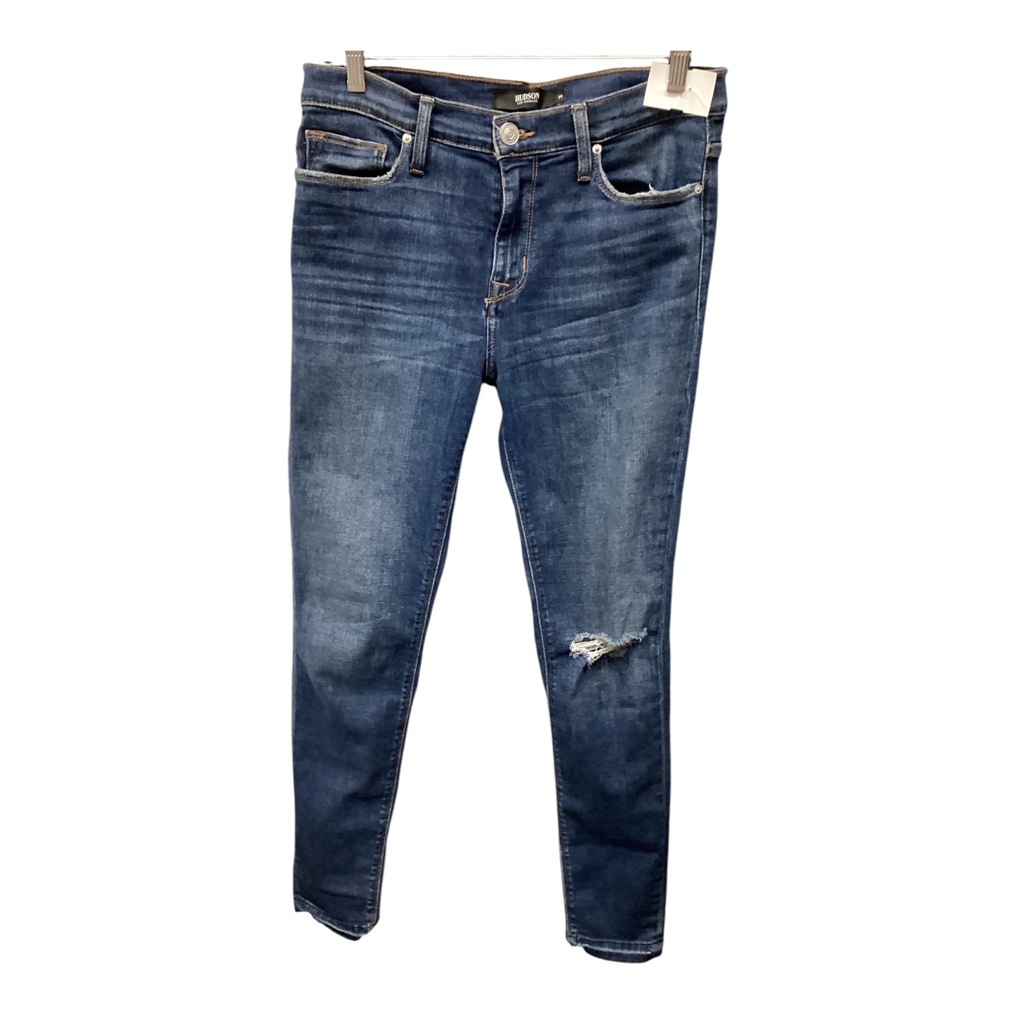 Jeans Skinny By Hudson In Blue Denim, Size: 6