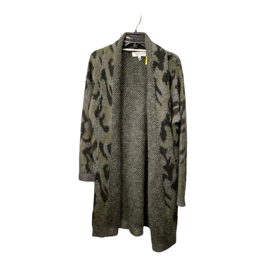 Sweater Cardigan By John + Jenn In Camouflage Print, Size: S