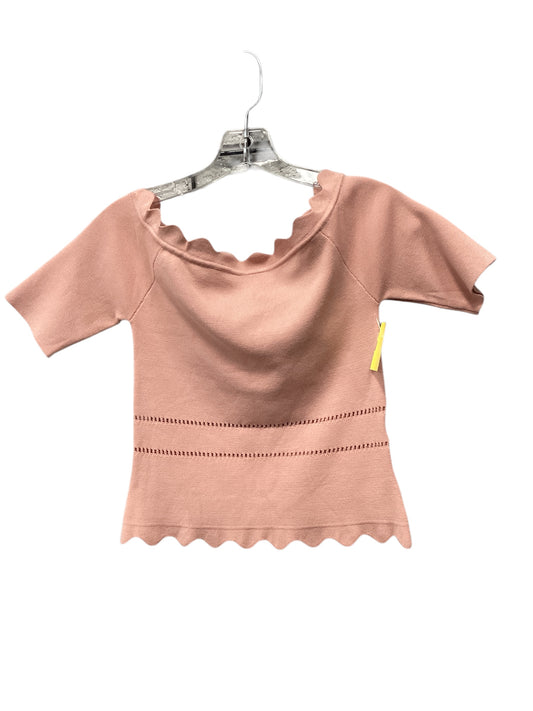 Top Short Sleeve By Love Tree In Pink, Size: M