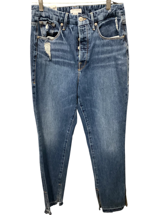 Jeans Straight By Good American In Blue Denim, Size: 6