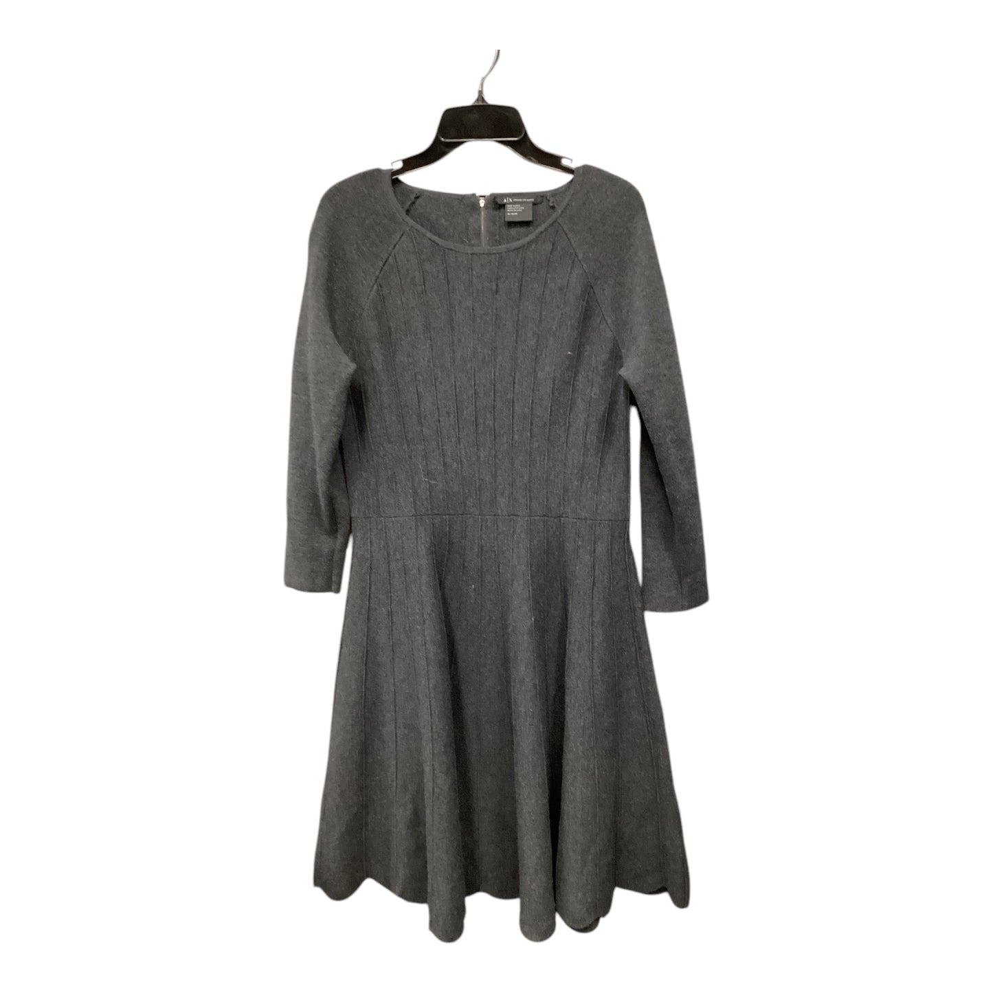 Dress Party Midi By Armani Exchange In Grey, Size: Xl