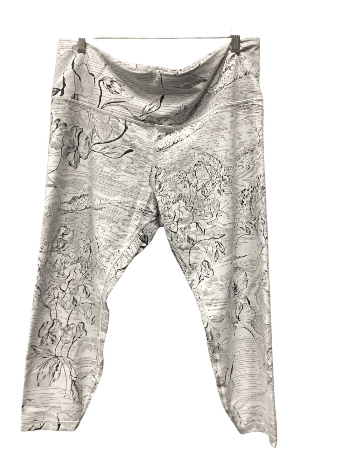 Athletic Leggings Capris By Athleta In Floral Print, Size: 2x