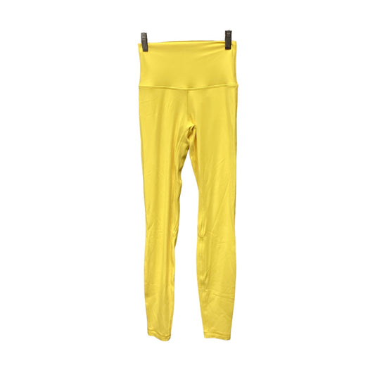 Athletic Pants By Lululemon In Yellow, Size: 2